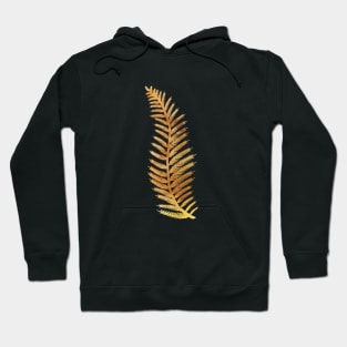 Mustard Yellow Fern Leaf Hoodie